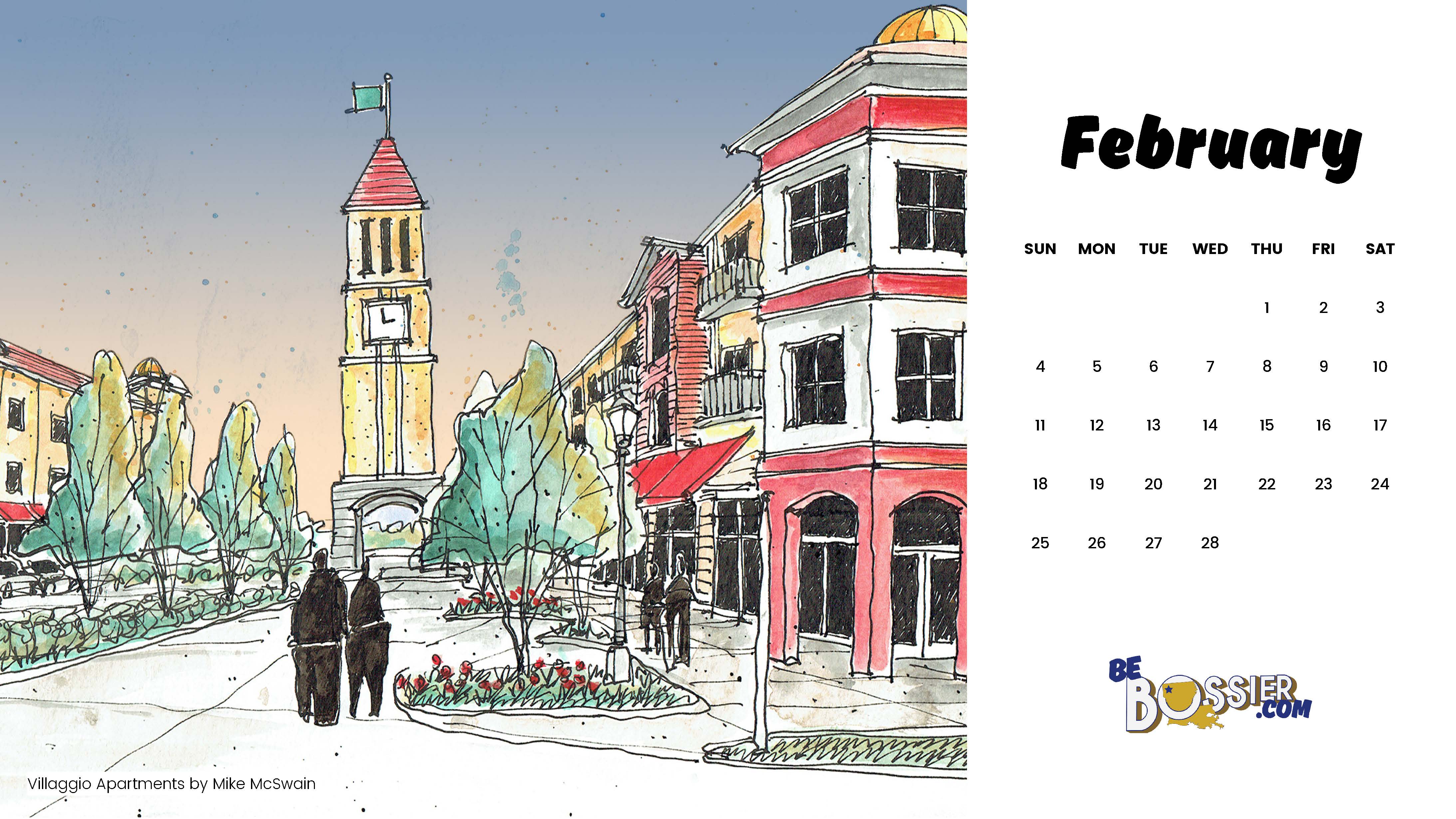 Stay On Track This Feburary With A Bossier Calendar Be Bossier